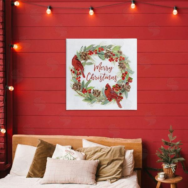 Stupell Industries Sally Swatland | Cardinals & Merry Christmas