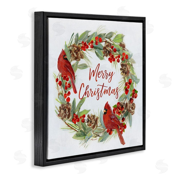 Stupell Industries Sally Swatland | Cardinals & Merry Christmas