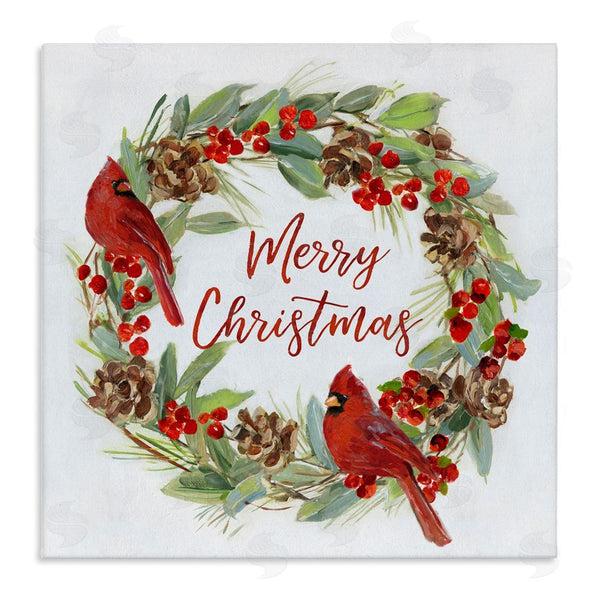 stupell industries Sally Swatland | Cardinals & Merry Christmas