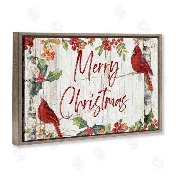Stupell Industries Sally Swatland | Christmas & Cardinal Birds