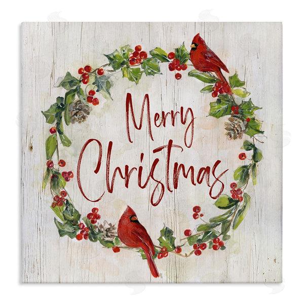 stupell industries Sally Swatland | Christmas Seasonal Wreath Wall Art