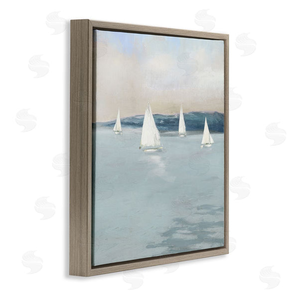 Stupell Industries Sally Swatland | Coastal Sailing Seascape Boats Wall Art