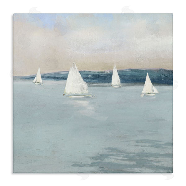 stupell industries Sally Swatland | Coastal Sailing Seascape Boats Wall Art