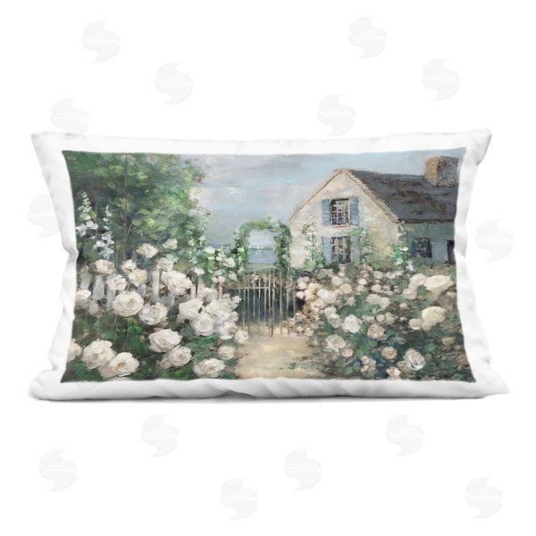 stupell industries Sally Swatland | Cottage at the Coast Printed Throw Pillow