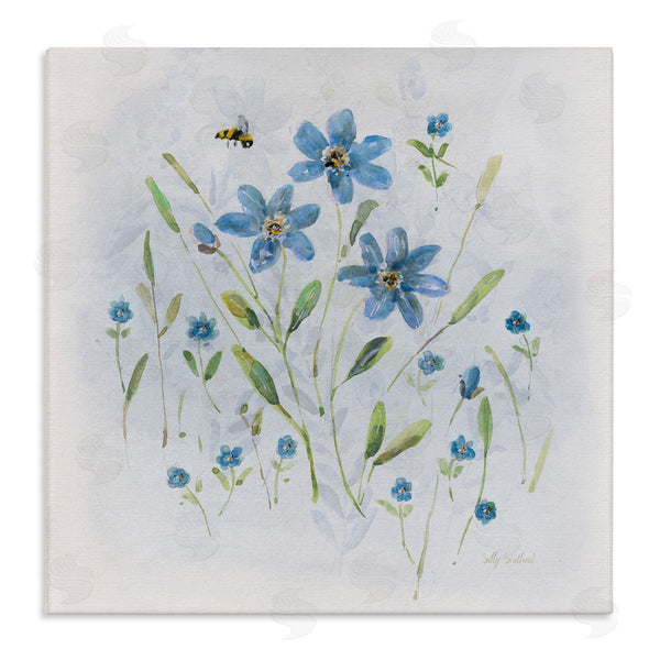 stupell industries Sally Swatland | Cottage Bee & Flowers Wall Art