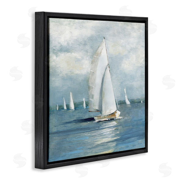 Stupell Industries Sally Swatland | Cruising Sailboat Seascape