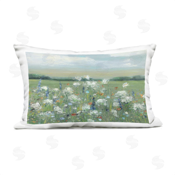 Stupell Industries Sally Swatland | Dappled Meadow Flowers In Field Printed Throw Pillow
