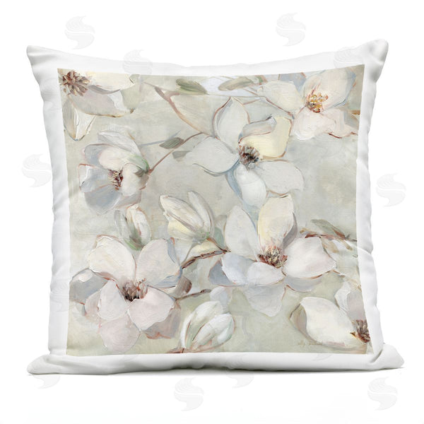 Stupell Industries Sally Swatland | Delicate Flower Petals In Neutrals Printed Throw Pillow