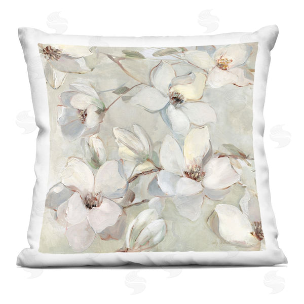 stupell industries Sally Swatland | Delicate Flower Petals in Neutrals Printed Throw Pillow