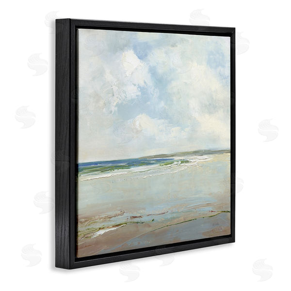 Stupell Industries Sally Swatland | Distant Beach Shoreline With Clouds