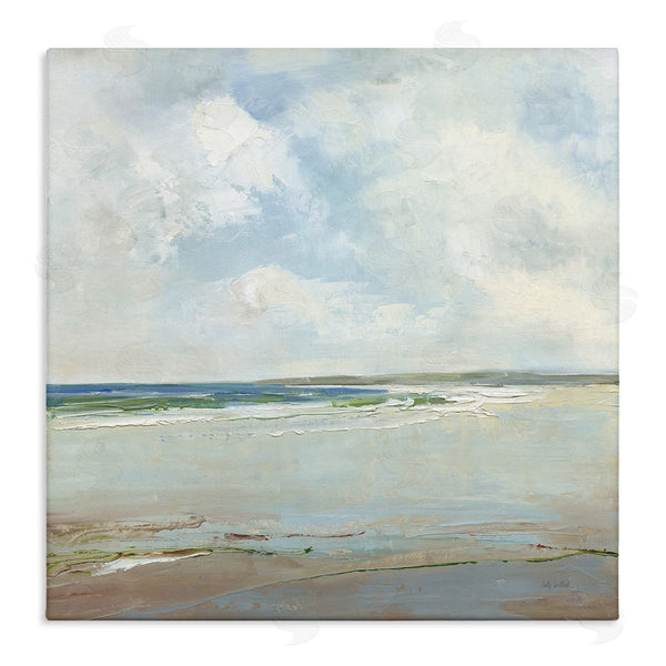 stupell industries Sally Swatland | Distant Beach Shoreline with Clouds