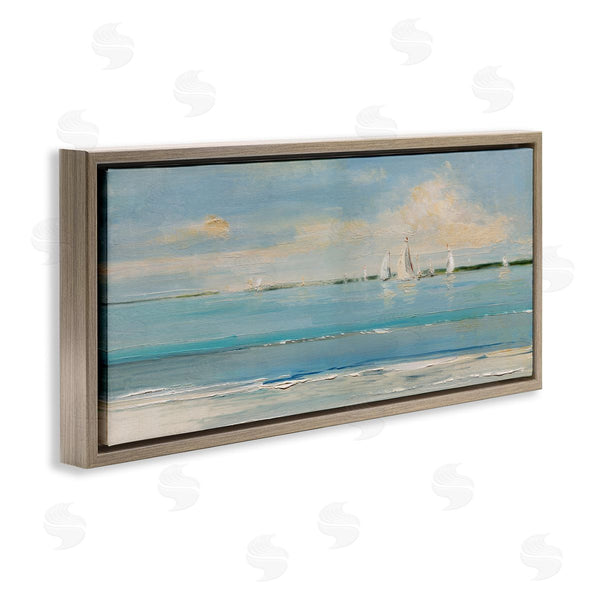 Stupell Industries Sally Swatland | Distant Painterly Sailboats Wall Art