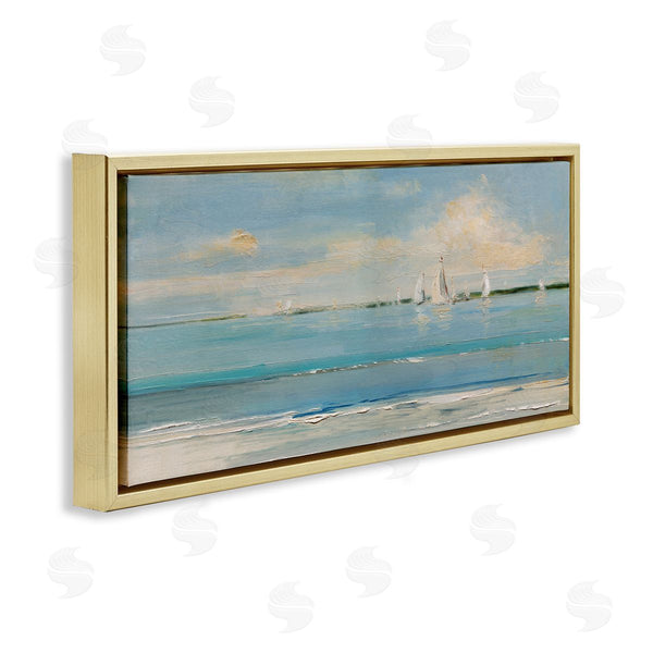 Stupell Industries Sally Swatland | Distant Painterly Sailboats Wall Art