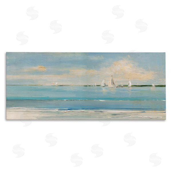 stupell industries Sally Swatland | Distant Painterly Sailboats Wall Art
