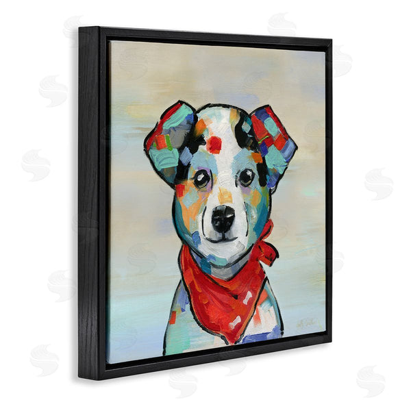 Stupell Industries Sally Swatland | Dog Portrait With Red Bandana