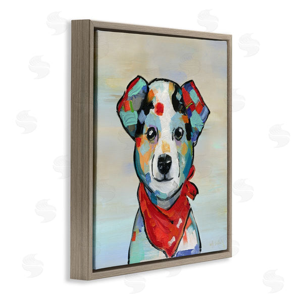 Stupell Industries Sally Swatland | Dog Portrait With Red Bandana