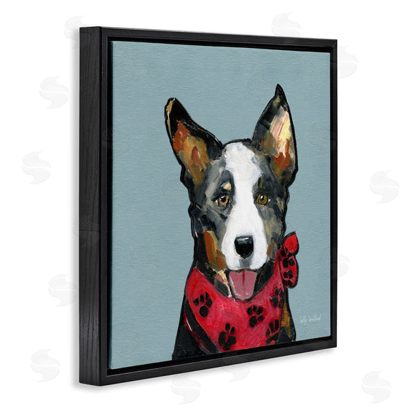 Stupell Industries Sally Swatland | Dog With Paw Bandana