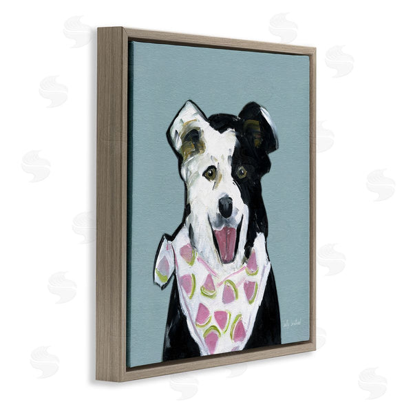Stupell Industries Sally Swatland | Dog With Watermelon Bandana