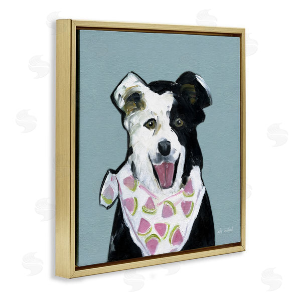 Stupell Industries Sally Swatland | Dog With Watermelon Bandana