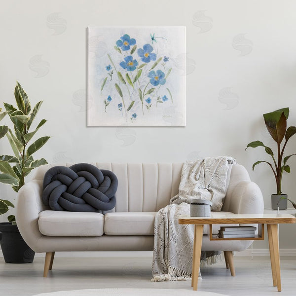 Stupell Industries Sally Swatland | Dragonfly & Blue Florals Wall Art
