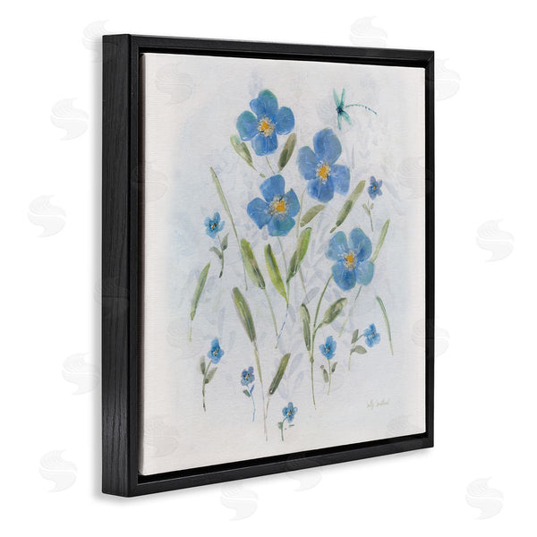 Stupell Industries Sally Swatland | Dragonfly & Blue Florals Wall Art