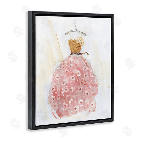 Stupell Industries Sally Swatland | Elegant & Sophisticated Pink Gown