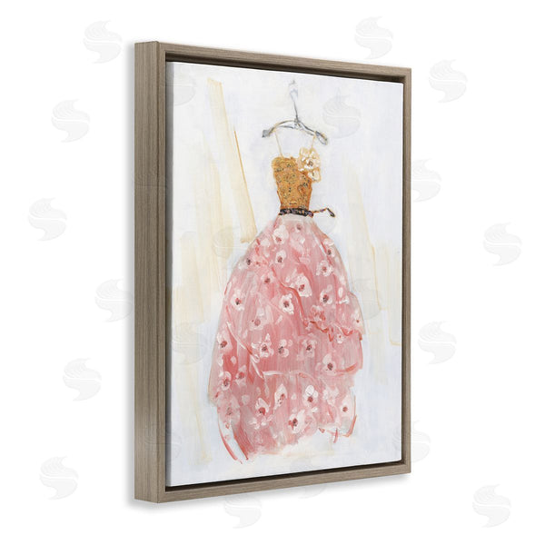 Stupell Industries Sally Swatland | Elegant & Sophisticated Pink Gown