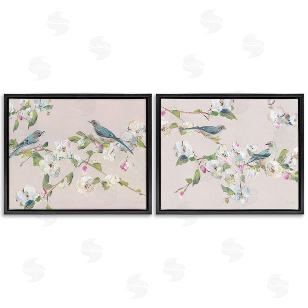 Stupell Industries Sally Swatland | Expressive Flower View With Birds