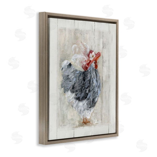 Stupell Industries Sally Swatland | Farm Chicken In Traditional Brim Hat Chic Bird Wall Art