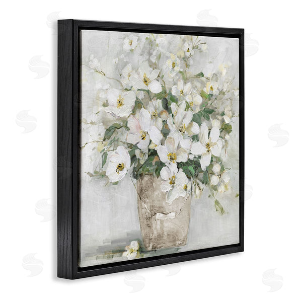 Stupell Industries Sally Swatland | Farmhouse Poppies Floral Blossom Bouquet Country Bucket Wall Art