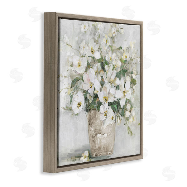 Stupell Industries Sally Swatland | Farmhouse Poppies Floral Blossom Bouquet Country Bucket Wall Art