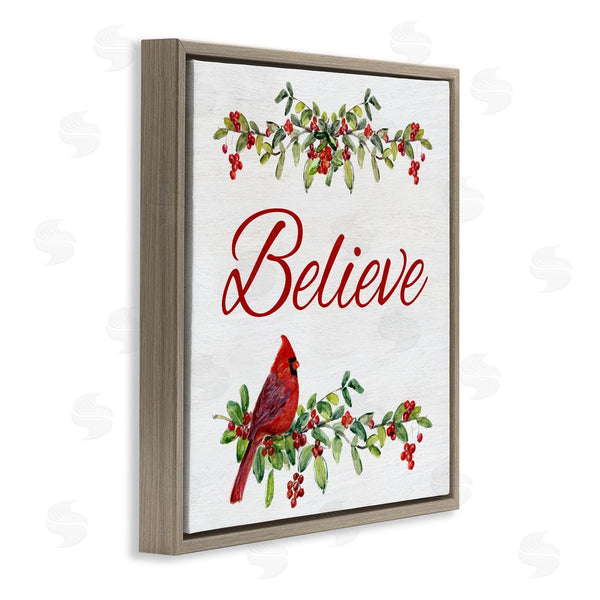 Stupell Industries Sally Swatland | Festive Believe Greenery