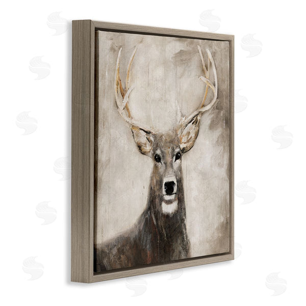 Stupell Industries Sally Swatland | Gazing Deer In Neutrals