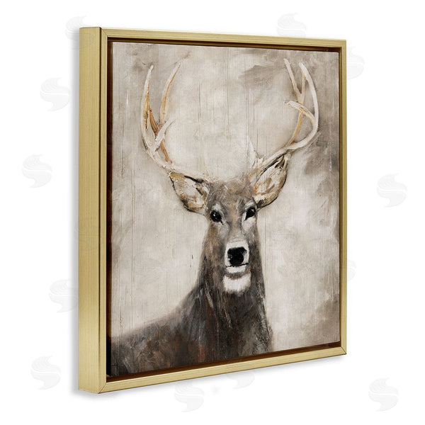 Stupell Industries Sally Swatland | Gazing Deer In Neutrals
