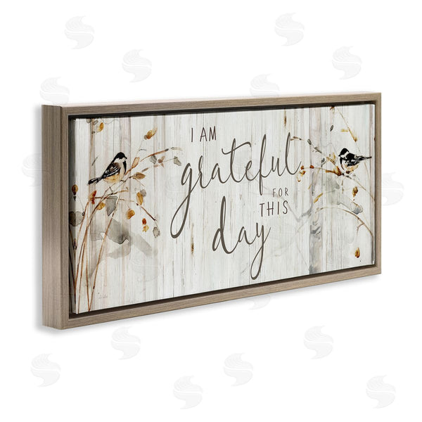 Stupell Industries Sally Swatland | Grateful For This Day Phrase Wall Art
