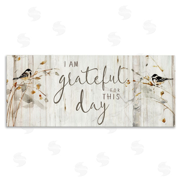 stupell industries Sally Swatland | Grateful For This Day Phrase Wall Art