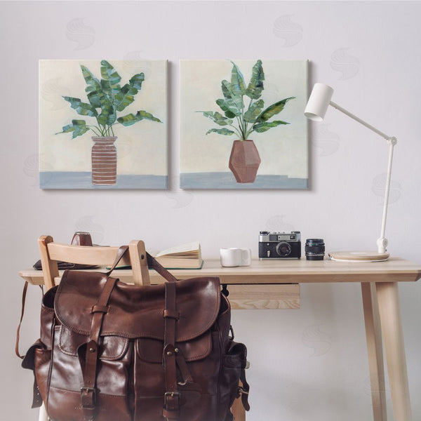 Stupell Industries Sally Swatland | Green Palm Frond Plants Still Life Wall Art