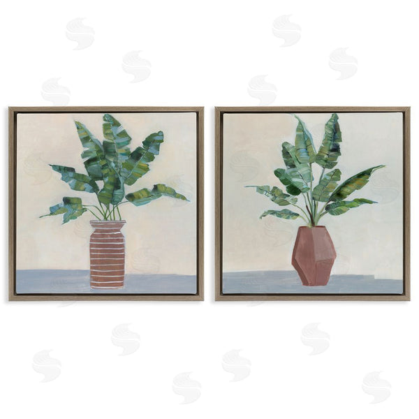 Stupell Industries Sally Swatland | Green Palm Frond Plants Still Life Wall Art