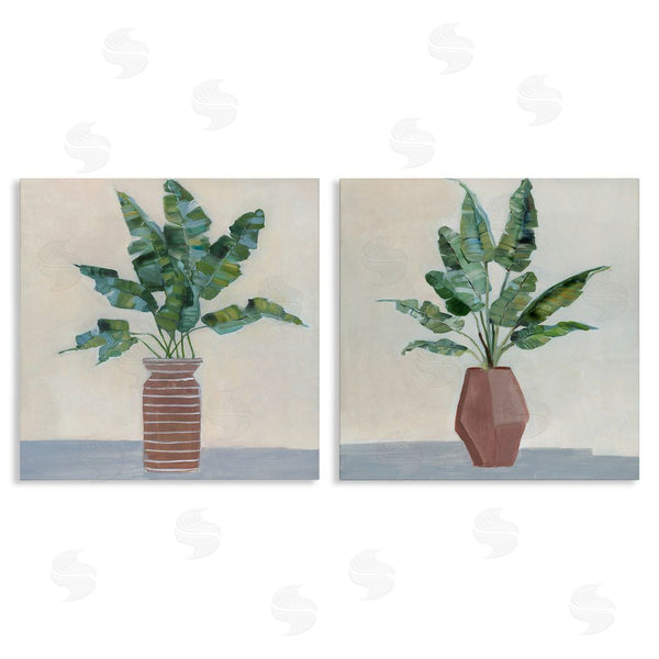 stupell industries Sally Swatland | Green Palm Frond Plants Still Life Wall Art