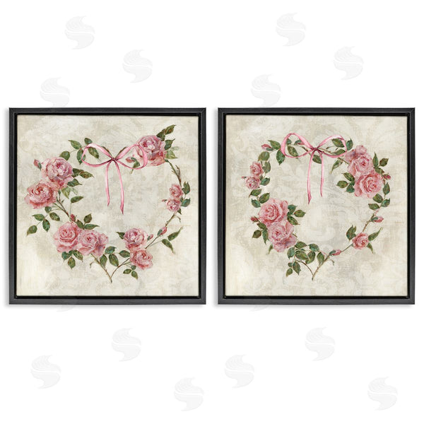 Stupell Industries Sally Swatland | Heart Shaped Wreaths
