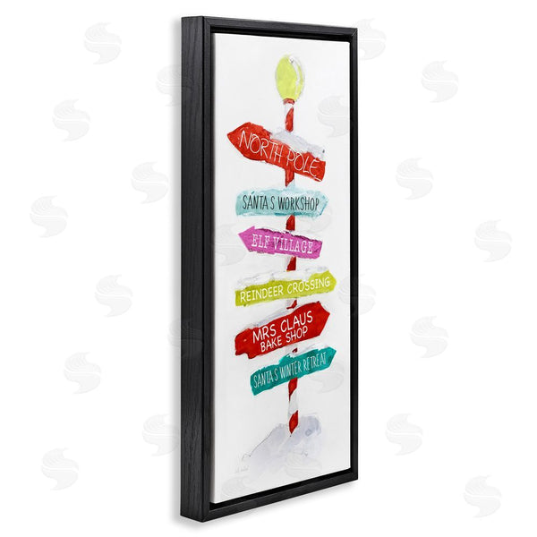 Stupell Industries Sally Swatland | Holiday Directional Sign Wall Art
