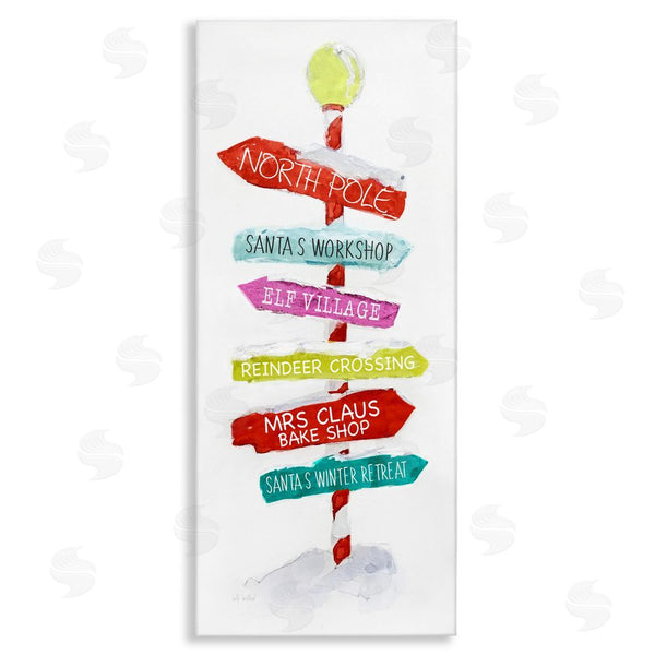 stupell industries Sally Swatland | Holiday Directional Sign Wall Art