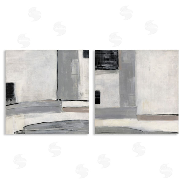 stupell industries Sally Swatland | Industrial Abstract Grey Geometric
