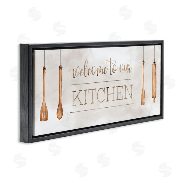 Stupell Industries Sally Swatland | Kitchen Welcome With Utensils