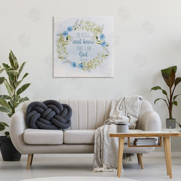 Stupell Industries Sally Swatland | Know I Am God Phrase Wall Art