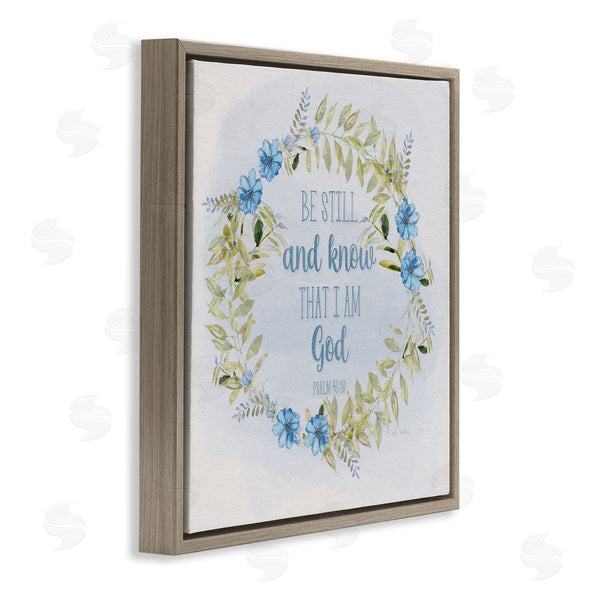 Stupell Industries Sally Swatland | Know I Am God Phrase Wall Art