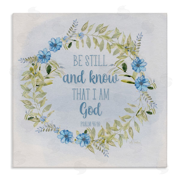 stupell industries Sally Swatland | Know I Am God Phrase Wall Art