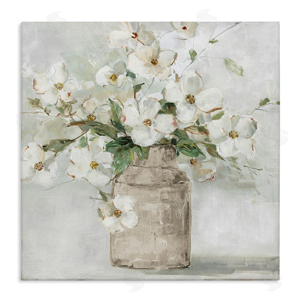 stupell industries Sally Swatland | Lady's Smock Floral Bouquet Rustic Milk Tin Blooming Wall Art