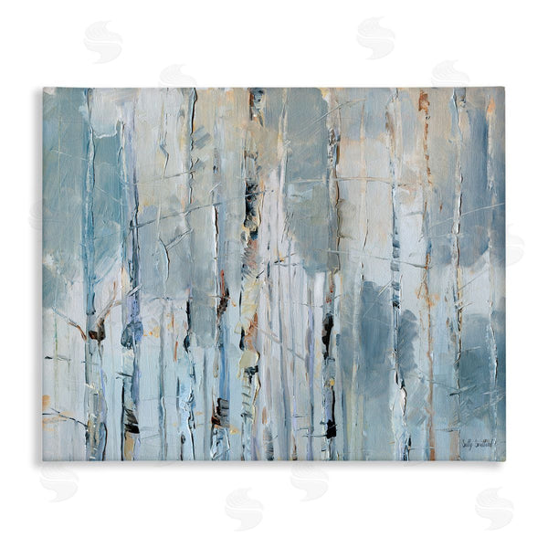 stupell industries Sally Swatland | Linear Abstract in Muted Blue