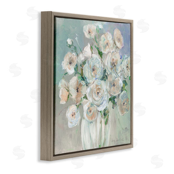 Stupell Industries Sally Swatland | Muted Blush Roses Abstraction